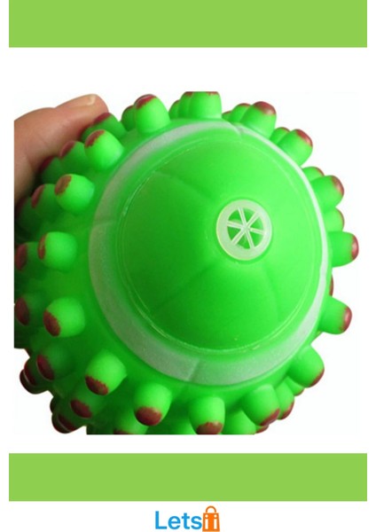 Dikenli Sesli Köpek Diş Kaşıma Topu Dayanıklı ve Eğlenceli fırsatları