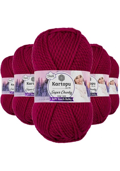 5 Adet Super Chunky Kalın Kışlık El Örgü Ipliği 100 gr K799