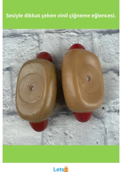 Sesli Hot Dog Şeklinde Eğlenceli Köpek Oyuncağı fiyatları