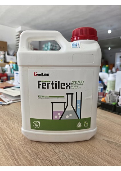 Fertilex Zincmax 5 Lt Çinkolu Gübre – Çinko Eksikliği Giderici, Çiçeklenme Destekleyici