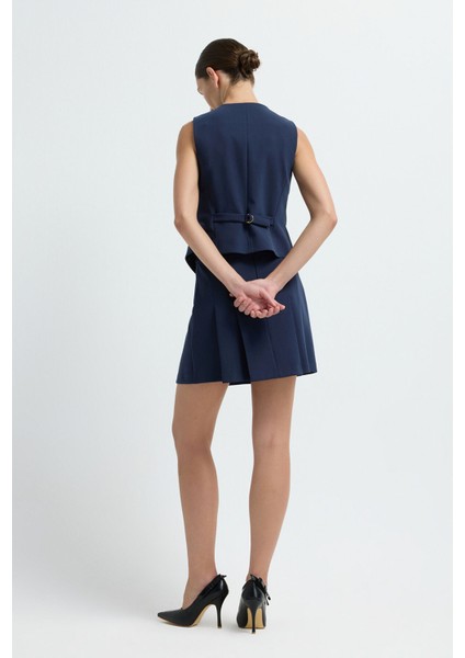 V Yaka Yelek Lacivert 17940965012 indirimleri