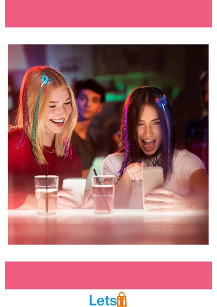 LED Fiber Optik Işıklı Zarif Kelebek Saç Klipsi modelleri