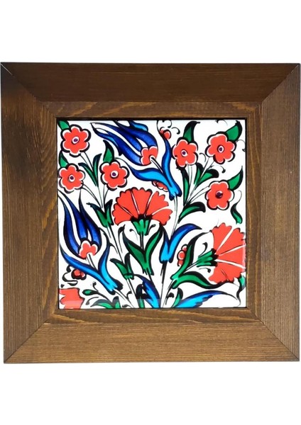 Ahşap Çerçeveli Dekoratif Seramik Tablo, SRMK-2024131