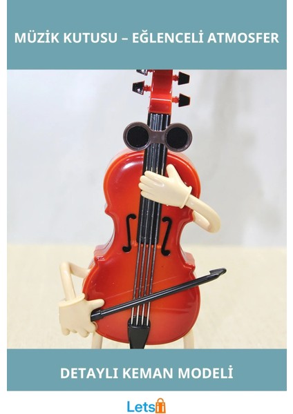 Eğlenceli Keman Müzik Kutusu Nostaljik Melodi