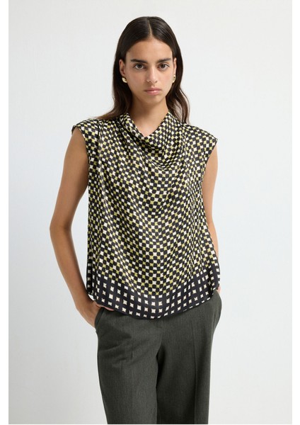 Degaje Yaka Bluz Siyah 11544281006