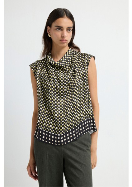 Degaje Yaka Bluz Siyah 11544281006 fırsatları