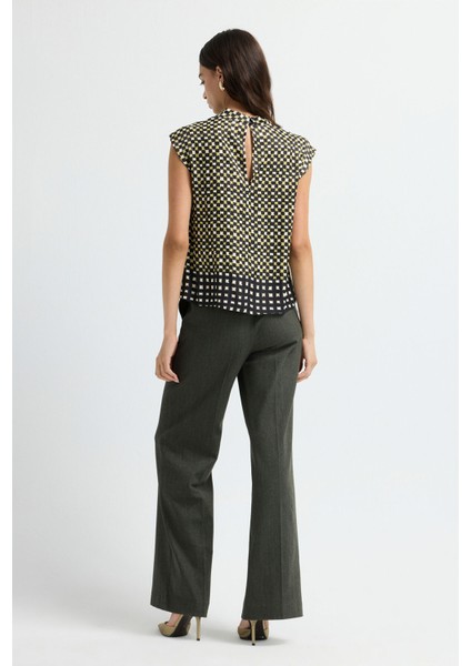 Degaje Yaka Bluz Siyah 11544281006