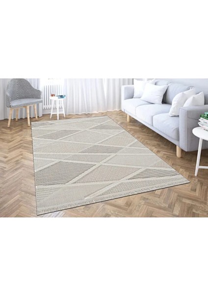 Soho 1087 Iskandinav Dokuma Serisi Salon Oturma Yatak Odası Yolluk Kesme Halısı