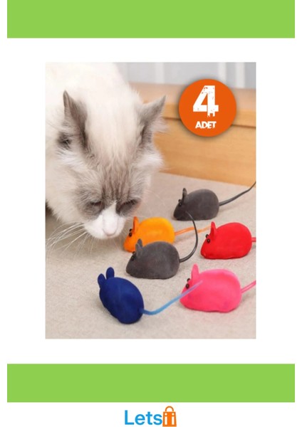 Kedi Eğitim Oyun Faresi 4 Adet fırsatları