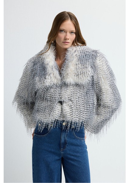 Kürk Mont Gri 13444335001 indirimleri