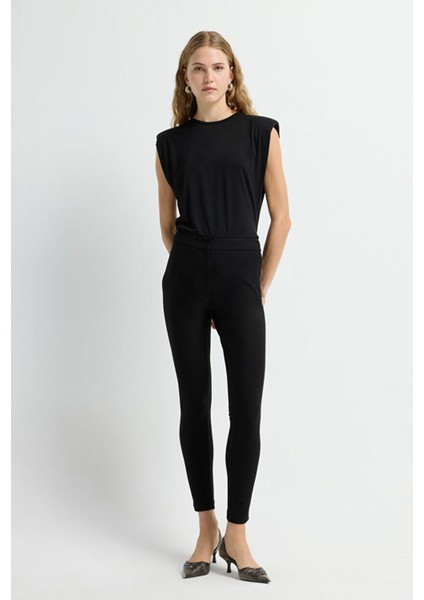 Yüksek Bel Tayt Pantolon Siyah 17334248002