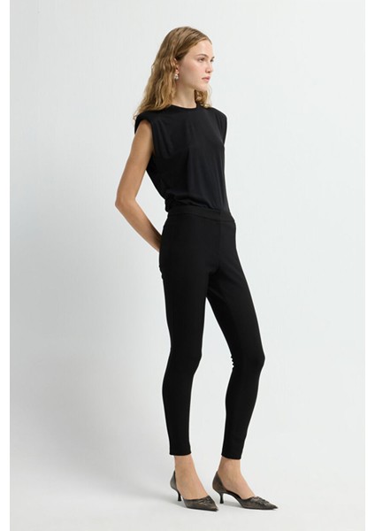 Yüksek Bel Tayt Pantolon Siyah 17334248002 modelleri