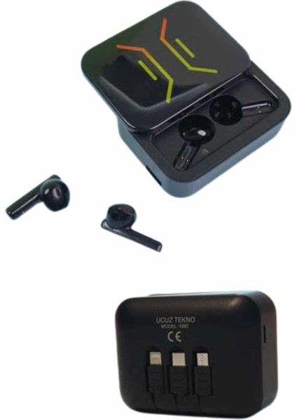 Powerbank Bluetooth Kulaklık Oyuncu Kulaklığı Yüksek Ses Kaliteli indirimleri