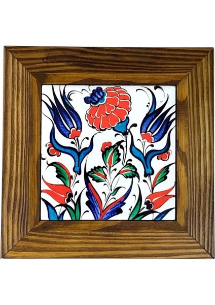 Ahşap Çerçeveli Dekoratif Seramik Tablo, SRMK-2024128