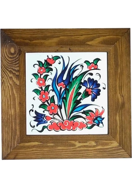 Ahşap Çerçeveli Dekoratif Seramik Tablo, SRMK-2024134