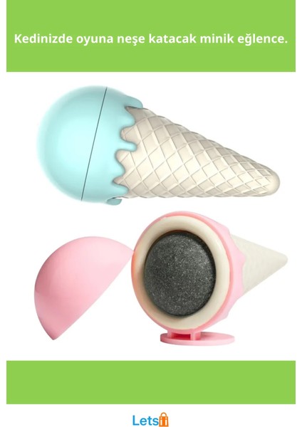 Dondurma Şeklinde Kedi Nanesi Eğlenceli Kedi Oyuncağı fiyatları