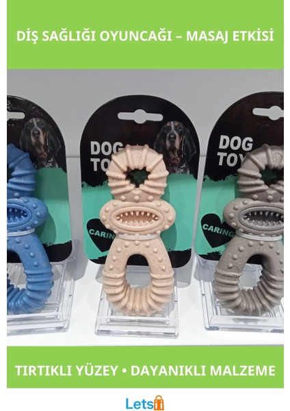 Dayanıklı Köpek Diş Sağlığı Oyuncak Tırtıklı Yapı