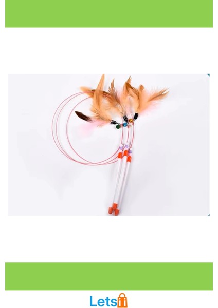 90 cm Esnek Kedi Oyun Oltası Renkli ve Eğlenceli modelleri