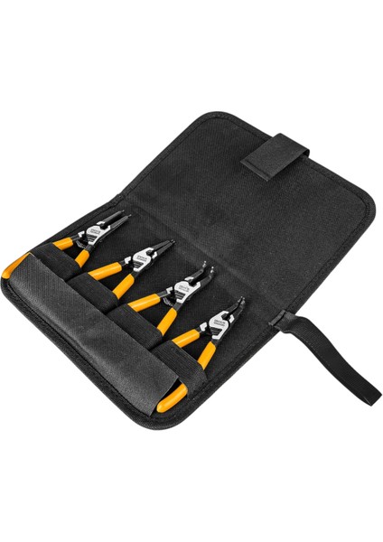 Ingco HCCPS26125 125MM 4'lü Çantalı Segman Pensesi Seti (Düz:iç/dış-Eğri:iç/dış) modelleri