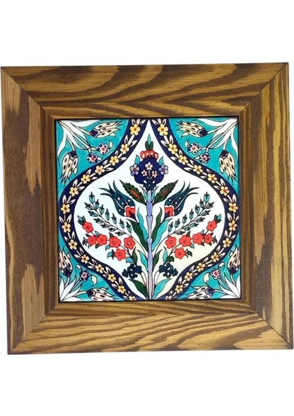 Ahşap Çerçeveli Dekoratif Seramik Tablo. SRMK-2024113