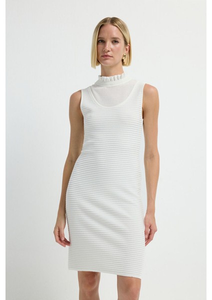 Garnili Kolsuz Triko Elbise Kemik 12445596000