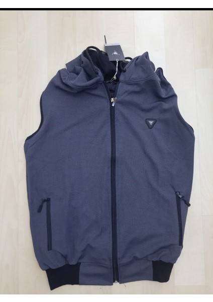 Erkek Kadın Unisex Kapüşonlu Kolsuz Fermuarlı 2 Cepli Sweatshirt fırsatları