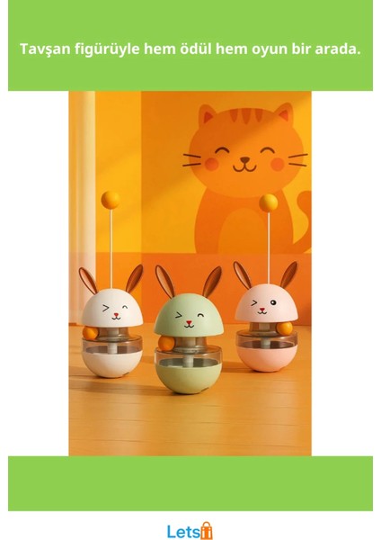 Sevimli Tavşan Mama Hazneli Hacıyatmaz Oyuncağı fiyatları