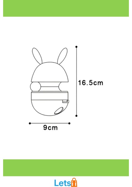 Sevimli Tavşan Mama Hazneli Hacıyatmaz Oyuncağı modelleri