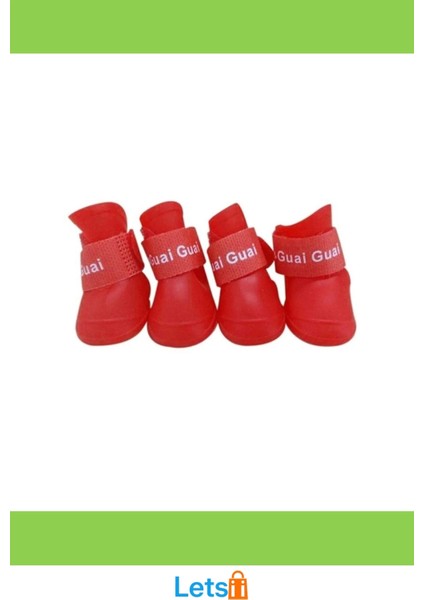 Su Geçirmez Kaymaz Silikon Kedi Köpek Ayakkabısı 4 Adet modelleri