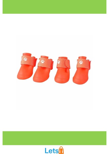 Su Geçirmez Kaymaz Silikon Kedi Köpek Ayakkabısı 4 Adet fırsatları