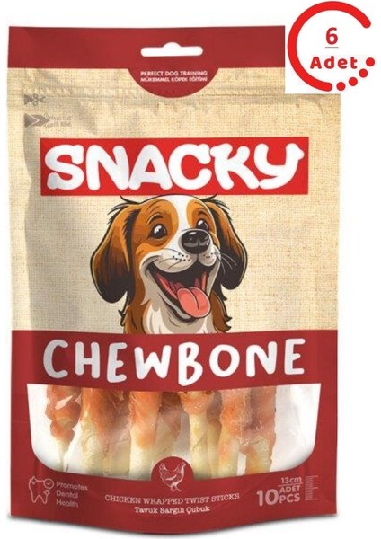 Tavuk Sargılı Çubuk Köpek Ödül 10'lu 100 gr x 6 Adet