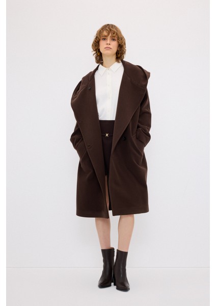 Kapüşonlu Kaban Kahve 13644228000 modelleri