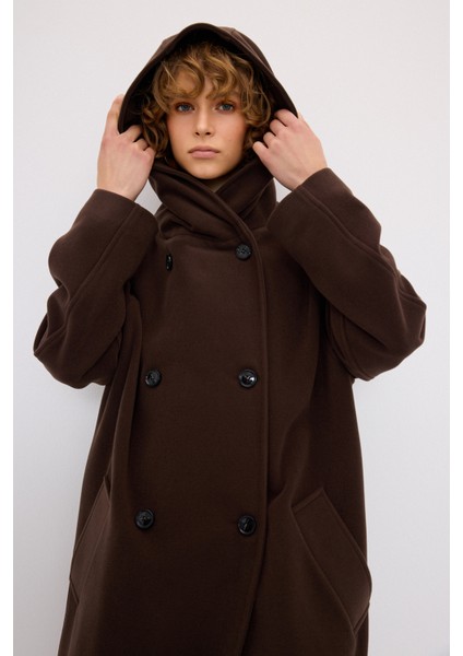 Kapüşonlu Kaban Kahve 13644228000 fırsatları