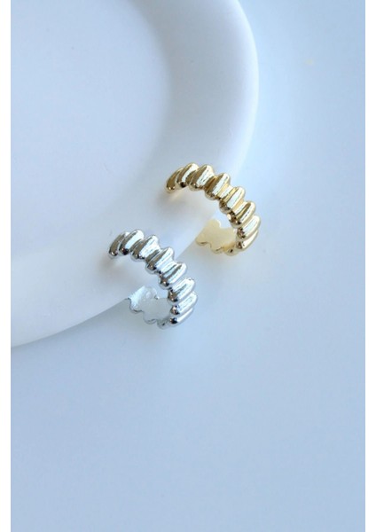 Kadın Sıkıştırmalı Earcuff Kıkırdak Küpe Gümüş fiyatları