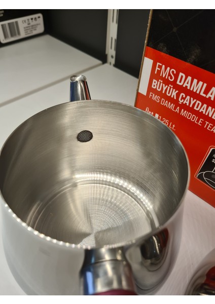 Fms Damla Büyük Boy Çaydanlık ÜST:1,25LT.ALT:2,10 Lt. modelleri