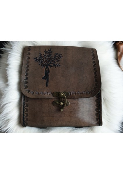 El Yapımı Hakiki Deri Vintage Sırt Çantası - Full-Grain Gerçek Deri Unisex Sırt Çantası - Ayarlanabilir Askılı ve Tokalı Şık Tasarım fiyatları