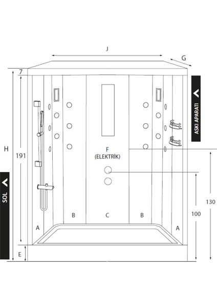 Flora Askı Aparatlı Tekne Üzeri Kompakt Sistem fırsatları