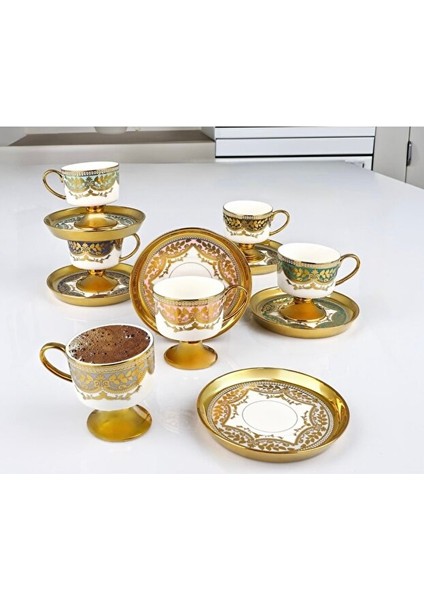 Kahve Takımı Brendon Ayaklı Gold RSY-235