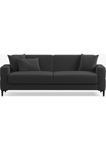 Briza Plus Kadife Dokulu, 3'lü Yataklı Koltuk - Koyu Haki/antrasit modelleri