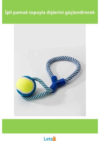 Toksik Olmayan Renkli Halatlı Köpek Çiğneme Topu fiyatları