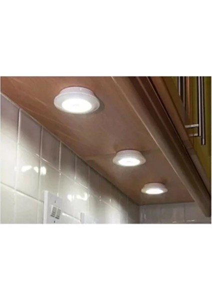 3’lü Kablosuz Kumandalı LED Işık Seti – Pil ile Çalışan Dokunmatik Gece Lambası, Dolap Altı ve Mutfak Aydınlatma Lambası fiyatları