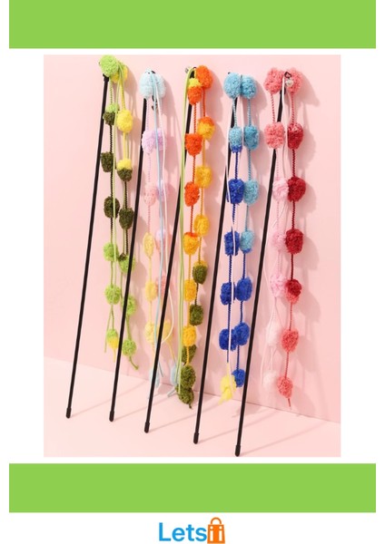 50 cm Çıngıraklı Kedi Oyun Oltası Eğlenceli Kedi Oyuncağı modelleri