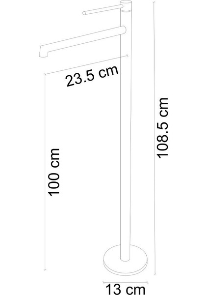 FJ-9215 Mat Siyah Ayaklı Lavabo Bataryası fiyatları