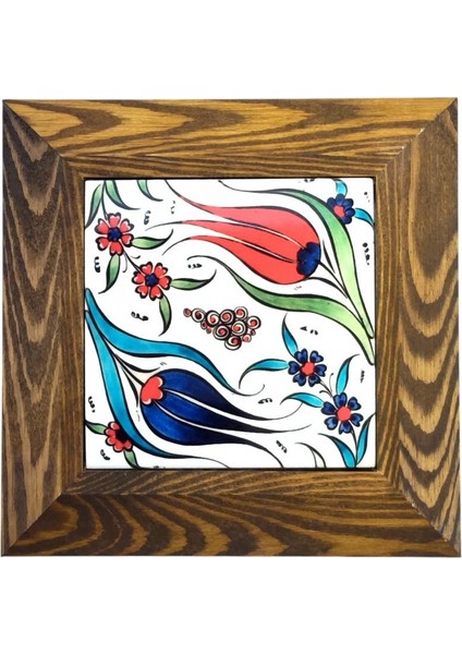 Ahşap Çerçeveli Dekoratif Seramik Tablo, SRMK-2024129