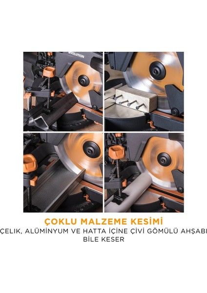052-0003A R255SMS+ Kızaklı Gönye Kesme Makinesi, 255MM