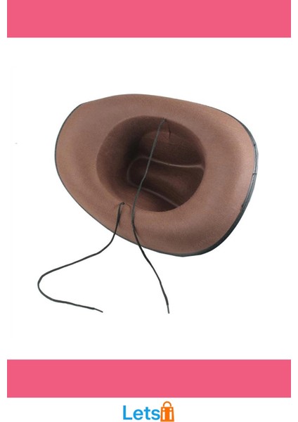 Kahverengi Süet Çocuk Kovboy Şapkası Şerif Aksesuarı modelleri