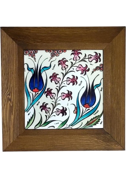 Ahşap Çerçeveli Dekoratif Seramik Tablo, SRMK-2024133