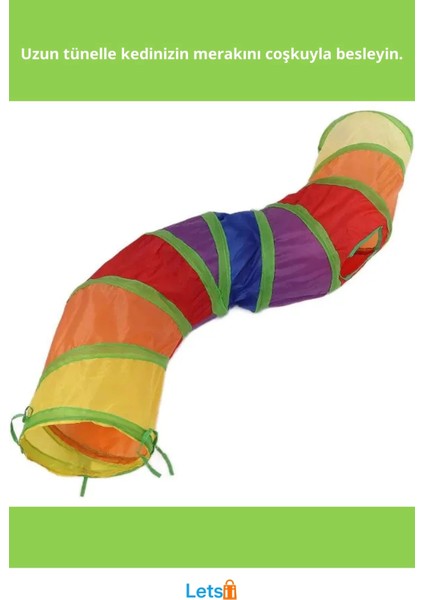 Katlanabilir Polyesterdan Yapılmış Kedi Oyun Tüneli 125 cm fiyatları