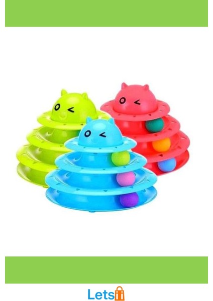 3 Katlı Kedi Oyuncağı Eğlenceli Turntable Kedi Oyunu indirimleri