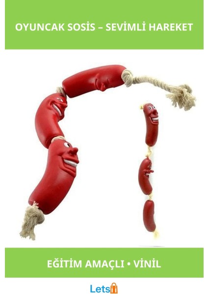 Enerji Atan Köpekler Için Eğlenceli Sosis Oyuncak